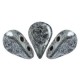 Les perles par Puca® Amos Perlen Metallic mat old silver spotted 23980/65321